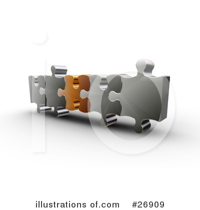 Royalty-Free (RF) Puzzle Clipart Illustration by KJ Pargeter - Stock Sample #26909
