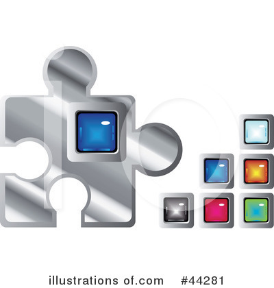 Royalty-Free (RF) Puzzle Clipart Illustration by kaycee - Stock Sample #44281