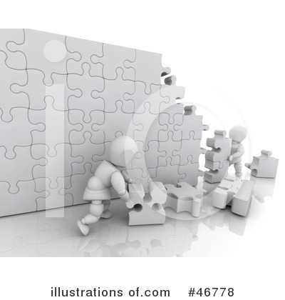 Royalty-Free (RF) Puzzle Clipart Illustration by KJ Pargeter - Stock Sample #46778