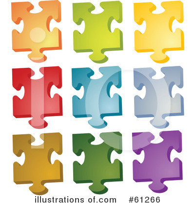 Royalty-Free (RF) Puzzle Clipart Illustration by Kheng Guan Toh - Stock Sample #61266