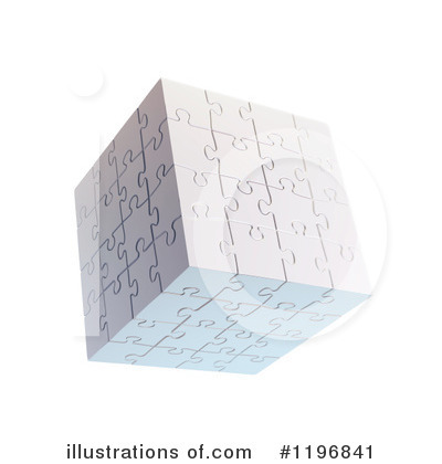 Royalty-Free (RF) Puzzle Cube Clipart Illustration by Mopic - Stock Sample #1196841