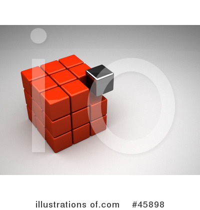 Royalty-Free (RF) Puzzle Cube Clipart Illustration by chrisroll - Stock Sample #45898