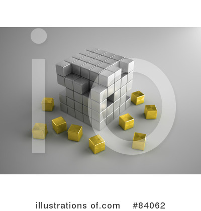 Royalty-Free (RF) Puzzle Cube Clipart Illustration by Mopic - Stock Sample #84062