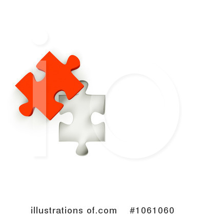 Royalty-Free (RF) Puzzle Piece Clipart Illustration by ShazamImages - Stock Sample #1061060
