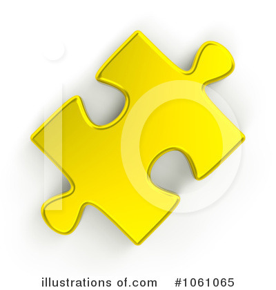 Royalty-Free (RF) Puzzle Piece Clipart Illustration by ShazamImages - Stock Sample #1061065
