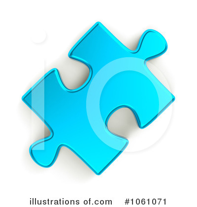 Royalty-Free (RF) Puzzle Piece Clipart Illustration by ShazamImages - Stock Sample #1061071
