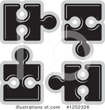 Royalty-Free (RF) Puzzle Piece Clipart Illustration by Lal Perera - Stock Sample #1252326