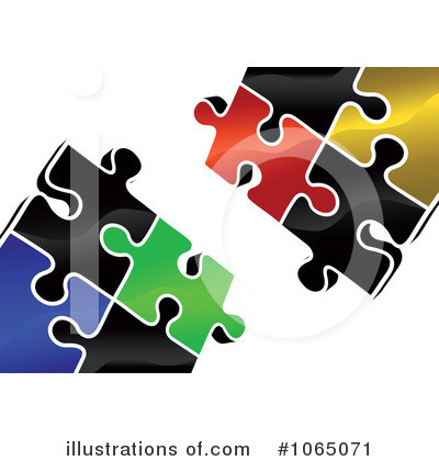 Jigsaw Puzzle Clipart #1065071 by Vector Tradition SM