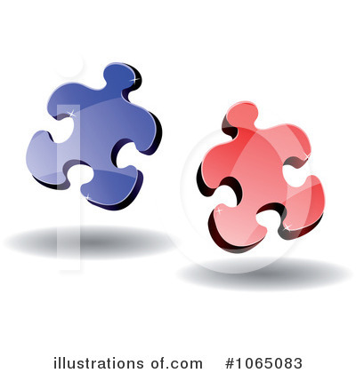 Royalty-Free (RF) Puzzle Pieces Clipart Illustration by Vector Tradition SM - Stock Sample #1065083