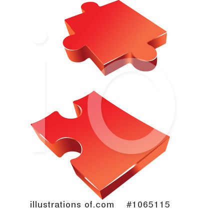 Royalty-Free (RF) Puzzle Pieces Clipart Illustration by Vector Tradition SM - Stock Sample #1065115