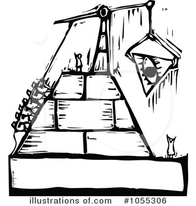 Pyramid Clipart #1055306 - Illustration by xunantunich