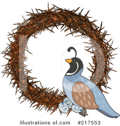 Royalty-Free (RF) Quail Clipart Illustration by Maria Bell - Stock Sample #217553