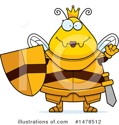 Royalty-Free (RF) Queen Bee Clipart Illustration by Cory Thoman - Stock Sample #1478512