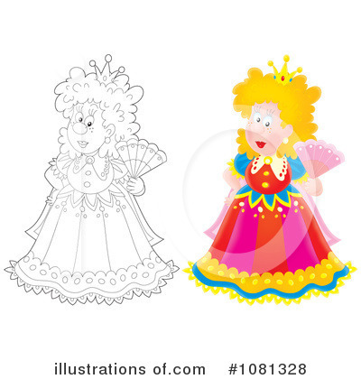 Royalty-Free (RF) Queen Clipart Illustration by Alex Bannykh - Stock Sample #1081328