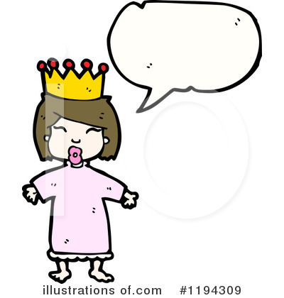 Royalty-Free (RF) Queen Clipart Illustration by lineartestpilot - Stock Sample #1194309