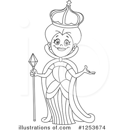 Royalty-Free (RF) Queen Clipart Illustration by yayayoyo - Stock Sample #1253674