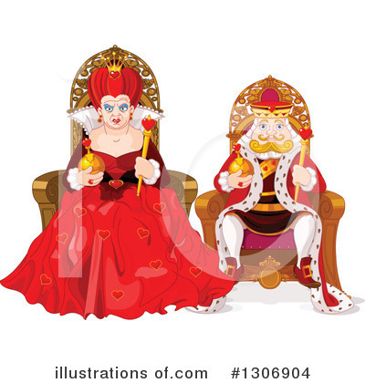 Royalty-Free (RF) Queen Clipart Illustration by Pushkin - Stock Sample #1306904
