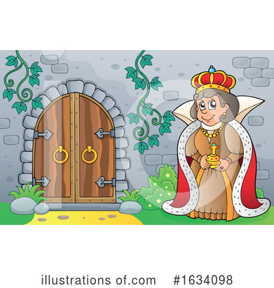 Royalty-Free (RF) Queen Clipart Illustration by visekart - Stock Sample #1634098