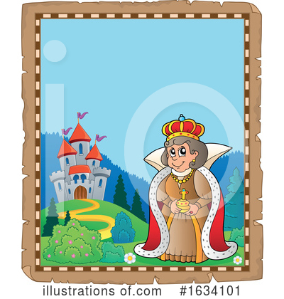Royalty-Free (RF) Queen Clipart Illustration by visekart - Stock Sample #1634101
