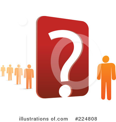 Royalty-Free (RF) Question Clipart Illustration by Qiun - Stock Sample #224808