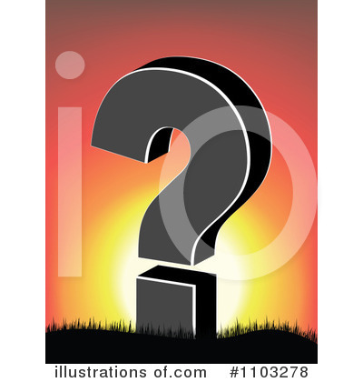 Royalty-Free (RF) Question Mark Clipart Illustration by Andrei Marincas - Stock Sample #1103278