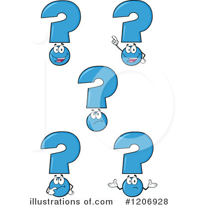 Royalty-Free (RF) Question Mark Clipart Illustration by Hit Toon - Stock Sample #1206928
