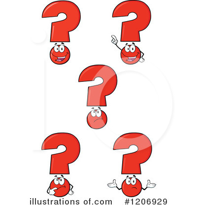 Royalty-Free (RF) Question Mark Clipart Illustration by Hit Toon - Stock Sample #1206929