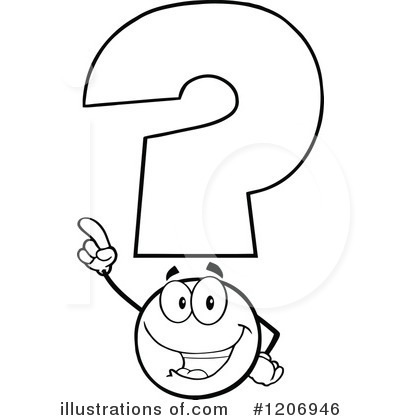 Royalty-Free (RF) Question Mark Clipart Illustration by Hit Toon - Stock Sample #1206946