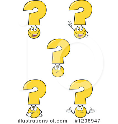 Royalty-Free (RF) Question Mark Clipart Illustration by Hit Toon - Stock Sample #1206947