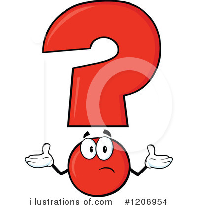 Royalty-Free (RF) Question Mark Clipart Illustration by Hit Toon - Stock Sample #1206954