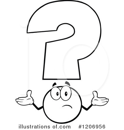 Royalty-Free (RF) Question Mark Clipart Illustration by Hit Toon - Stock Sample #1206956