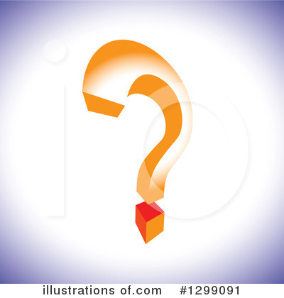 Royalty-Free (RF) Question Mark Clipart Illustration by ColorMagic - Stock Sample #1299091