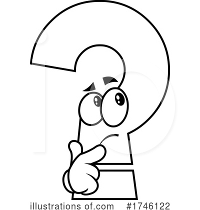Royalty-Free (RF) Question Mark Clipart Illustration by Hit Toon - Stock Sample #1746122