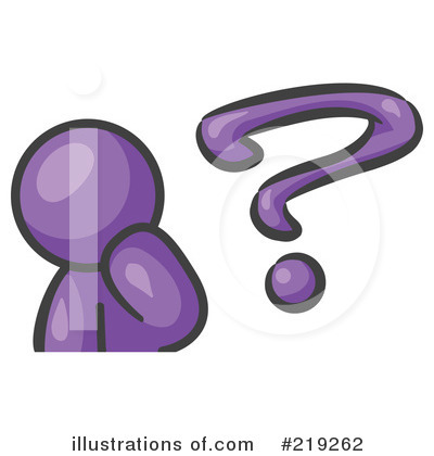 Royalty-Free (RF) Question Mark Clipart Illustration by Leo Blanchette - Stock Sample #219262
