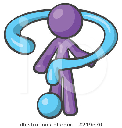 Royalty-Free (RF) Question Mark Clipart Illustration by Leo Blanchette - Stock Sample #219570