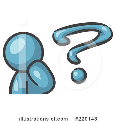 Royalty-Free (RF) Question Mark Clipart Illustration by Leo Blanchette - Stock Sample #220148