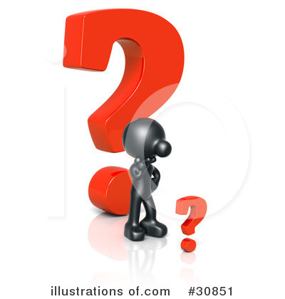 Royalty-Free (RF) Question Mark Clipart Illustration by Tonis Pan - Stock Sample #30851
