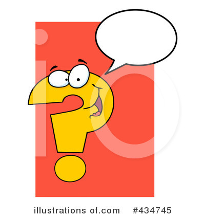 Royalty-Free (RF) Question Mark Clipart Illustration by Hit Toon - Stock Sample #434745