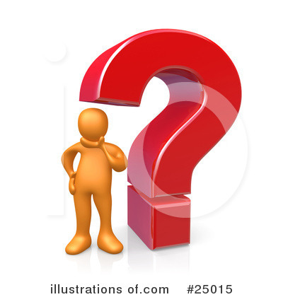 Royalty-Free (RF) Questionmark Clipart Illustration by 3poD - Stock Sample #25015
