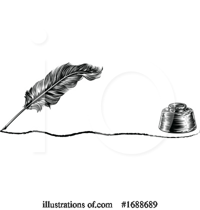 Royalty-Free (RF) Quill Clipart Illustration by AtStockIllustration - Stock Sample #1688689