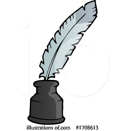 Royalty-Free (RF) Quill Clipart Illustration by visekart - Stock Sample #1708613