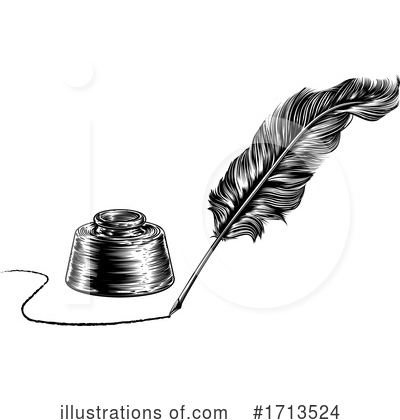 Royalty-Free (RF) Quill Clipart Illustration by AtStockIllustration - Stock Sample #1713524