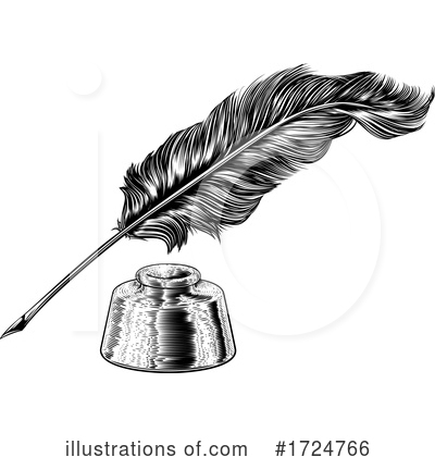 Royalty-Free (RF) Quill Clipart Illustration by AtStockIllustration - Stock Sample #1724766
