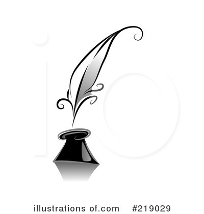 Royalty-Free (RF) Quill Clipart Illustration by BNP Design Studio - Stock Sample #219029