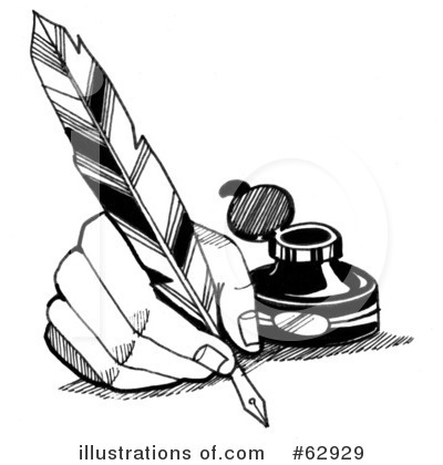 Royalty-Free (RF) Quill Clipart Illustration by LoopyLand - Stock Sample #62929