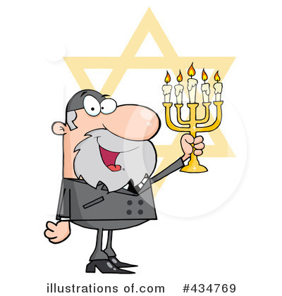 Rabbi Clipart #434771 - Illustration by Hit Toon