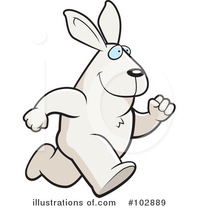 White Rabbit Clipart #102889 by Cory Thoman