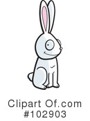 Rabbit Clipart #102903 by Cory Thoman