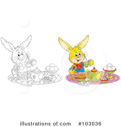 Royalty-Free (RF) Rabbit Clipart Illustration by Alex Bannykh - Stock Sample #103036