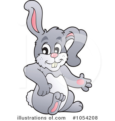 Royalty-Free (RF) Rabbit Clipart Illustration by visekart - Stock Sample #1054208